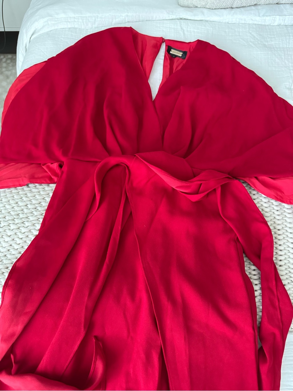 Alexia Admor Red Flowing Wrap Dress
